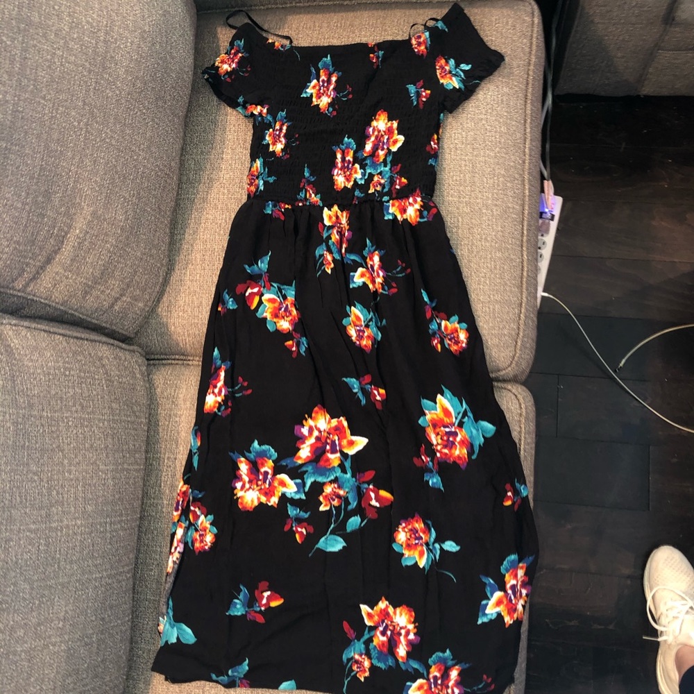 Midi off the shoulder dress